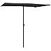 Ombrellone da Giardino con Palo in Alluminio 2x1,5 m Nero - Foto miniatura 2