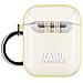 Cover Airpods Choupette Silicone Glitter Moschettone Gialla - Foto miniatura 1