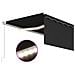 Tenda Sole Retrattile Manuale Parasole LED 5x3m Antracite - Foto miniatura 3