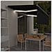Tenda Sole Retrattile Manuale Parasole LED 5x3m Antracite - Foto miniatura 7