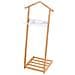 Indossatore In Bamboo Domopak Living Con Svuota Tasche, 43,5x102,34cm Marrone - Foto miniatura 1