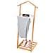 Indossatore In Bamboo Domopak Living Con Svuota Tasche, 43,5x102,34cm Marrone - Foto miniatura 3