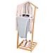 Indossatore In Bamboo Domopak Living Con Svuota Tasche, 43,5x102,34cm Marrone - Foto miniatura 4