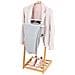 Indossatore In Bamboo Domopak Living Con Svuota Tasche, 43,5x102,34cm Marrone - Foto miniatura 5