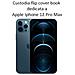 Maxy Custodia Book Orizzontale Silicone Case Per Apple Iphone 12 Pro Max Black-pink - Foto miniatura 2