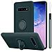 Custodia Compatibile Con Samsung Galaxy S10 Plus In Liquid Verde - Coperchio Protettivo In Silicone Tpu Flessibile Con Anello - Foto miniatura 1