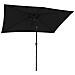 Hapuna Ombrello Rettangolare Diritto 2x3m Nero - Foto miniatura 7
