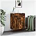 Credenza Rovere Fumo 69,5x34x90 Cm In Legno Multistrato - Foto miniatura 1