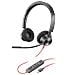 POLY Cuffie stereo Blackwire 3320 con connettore USB-C, certificate per Microsoft Teams + adattatore USB-C/A - Foto miniatura 1