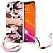 Cover Per Iphone 13 Camo Con Cordino In Nylon, Rosa - Foto miniatura 2