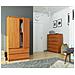 Armadio A 2 Ante Battenti E Cassetti S90, 90x51x180 cm, Colore Ontano - Foto miniatura 8