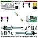 Cancello Automatico 4 Mt 2 Ante Kit 2 Motori 230 V Stelo Retrattile 2 Radiocomandi 2 Coppie Fotocellule Faro Selettore - Foto miniatura 1