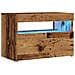 Mobile Porta TV con LED Legno Antico 60x35x40 cm Multistrato - Foto miniatura 4