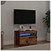 Mobile Porta TV con LED Legno Antico 60x35x40 cm Multistrato - Foto miniatura 5