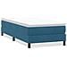Letto A Molle Senza Materasso Blu Scuro 80x220 Cm Velluto - Foto miniatura 2