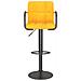 Sgabelli Da Bar 2 Pz Giallo Senape In Velluto - Foto miniatura 3