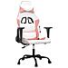 Sedia Da Gaming Bianco E Rosa In Similpelle - Foto miniatura 6