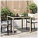 Tavolo da Pranzo da Giardino Beige 90x90x75 cm Polyrattan - Foto miniatura 2