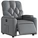 Poltrona Reclinabile Elettrica Grigia in Similpelle - Foto miniatura 3