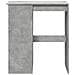Tavolo Bar con Rastrelliera Grigio 90x47,5x103,5 cm Multistrato - Foto miniatura 4