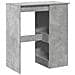Tavolo Bar con Rastrelliera Grigio 90x47,5x103,5 cm Multistrato - Foto miniatura 6