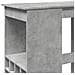 Tavolo Bar con Rastrelliera Grigio 90x47,5x103,5 cm Multistrato - Foto miniatura 7
