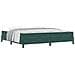 Letto box spring con materasso Verde Scuro 200 x 210 cm Velluto - Foto miniatura 3