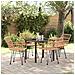 Set da Pranzo per Giardino 5 pcs Marrone Poly Rattan - Foto miniatura 2