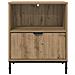Comodino rovere artigianale 49 x 36 x 61 cm Legno multistrato - Foto miniatura 6