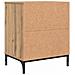 Comodino rovere artigianale 49 x 36 x 61 cm Legno multistrato - Foto miniatura 8
