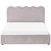 Letto Contenitore Ciniglia Nanterre 140 X 200 Cm Beige - Foto miniatura 5