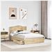Letto con Contenitore con testiera Rovere Sonoma 135 x 190 cm - Foto miniatura 3