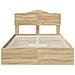 Letto con Contenitore con testiera Rovere Sonoma 135 x 190 cm - Foto miniatura 8
