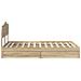 Letto con Contenitore con testiera Rovere Sonoma 135 x 190 cm - Foto miniatura 9