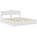 Letto con Contenitore Bianco 180 x 200 cm Legno multistrato - Foto miniatura 4