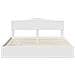 Letto con Contenitore Bianco 180 x 200 cm Legno multistrato - Foto miniatura 8