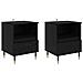 Armadio da Notte con cassetto 2 pcs Rovere nero 40 x 35 x 50 cm - Foto miniatura 1