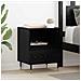 Armadio da Notte con cassetto 2 pcs Rovere nero 40 x 35 x 50 cm - Foto miniatura 2