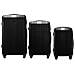 Set di valigie Wings Kestrel da 3 pezzi - Nero, materiale ABS+ - Foto miniatura 1