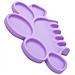 Tavolozza In Silicone Per Trucco Con Porta Pennelli, Tavolozza Per Nail Art E Acquerelli Purple - Foto miniatura 3