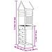 Torre da Gioco Marrone Legno Impregnato Solido - Foto miniatura 6