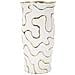 Vaso Adore In Ceramica Bianca Con Decori Oro - Foto miniatura 1