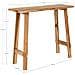 Consolle Girona In Teak Naturale Con Gambe A Cavalletto, 90×30×80 Cm - Foto miniatura 5