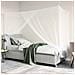 Zanzariera per letto 156 maglia 3 pcs Bianco Poliestere - Foto miniatura 4