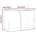 Zanzariera per letto 156 maglia 3 pcs Bianco Poliestere - Foto miniatura 8