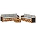 Set divani con cuscino 9 pcs Legno di Acacia Massello - Foto miniatura 1