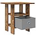 Comodino 2 pcs Legno vecchio 41 x 40 x 45 cm Legno multistrato - Foto miniatura 5