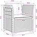 Poltrona a 1 Posto con Cuscini Aspetto Rattan PP Bianco - Foto miniatura 9