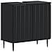 Armadio per Lavabo da Bagno ZWOLLE Nero 59,5 x 31,5 x 59 cm - Foto miniatura 1