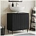 Armadio per Lavabo da Bagno ZWOLLE Nero 59,5 x 31,5 x 59 cm - Foto miniatura 2